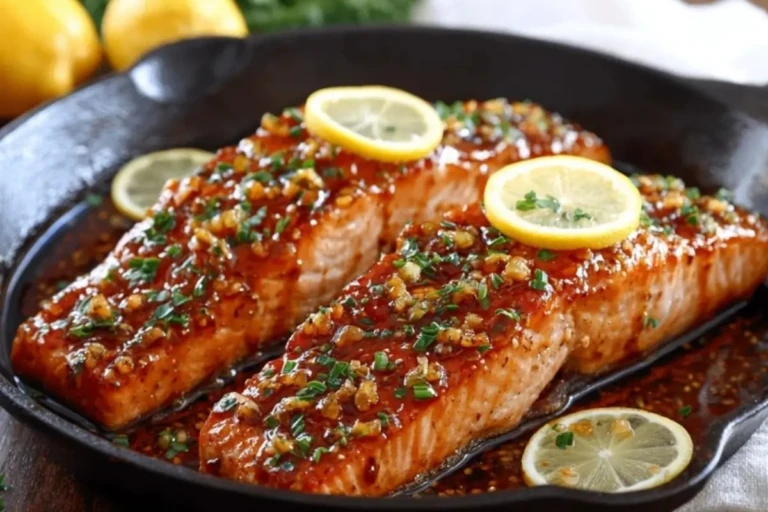 Honey Garlic Glazed Salmon