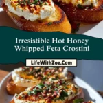 Irresistible Hot Honey Whipped Feta Crostini (2)