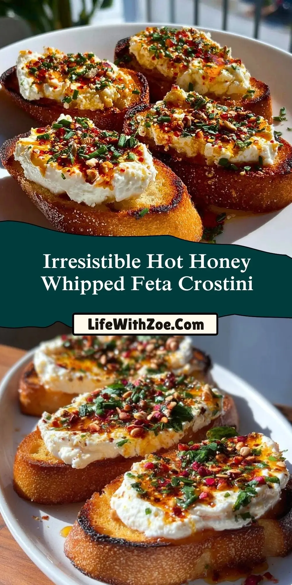 Irresistible Hot Honey Whipped Feta Crostini (2)
