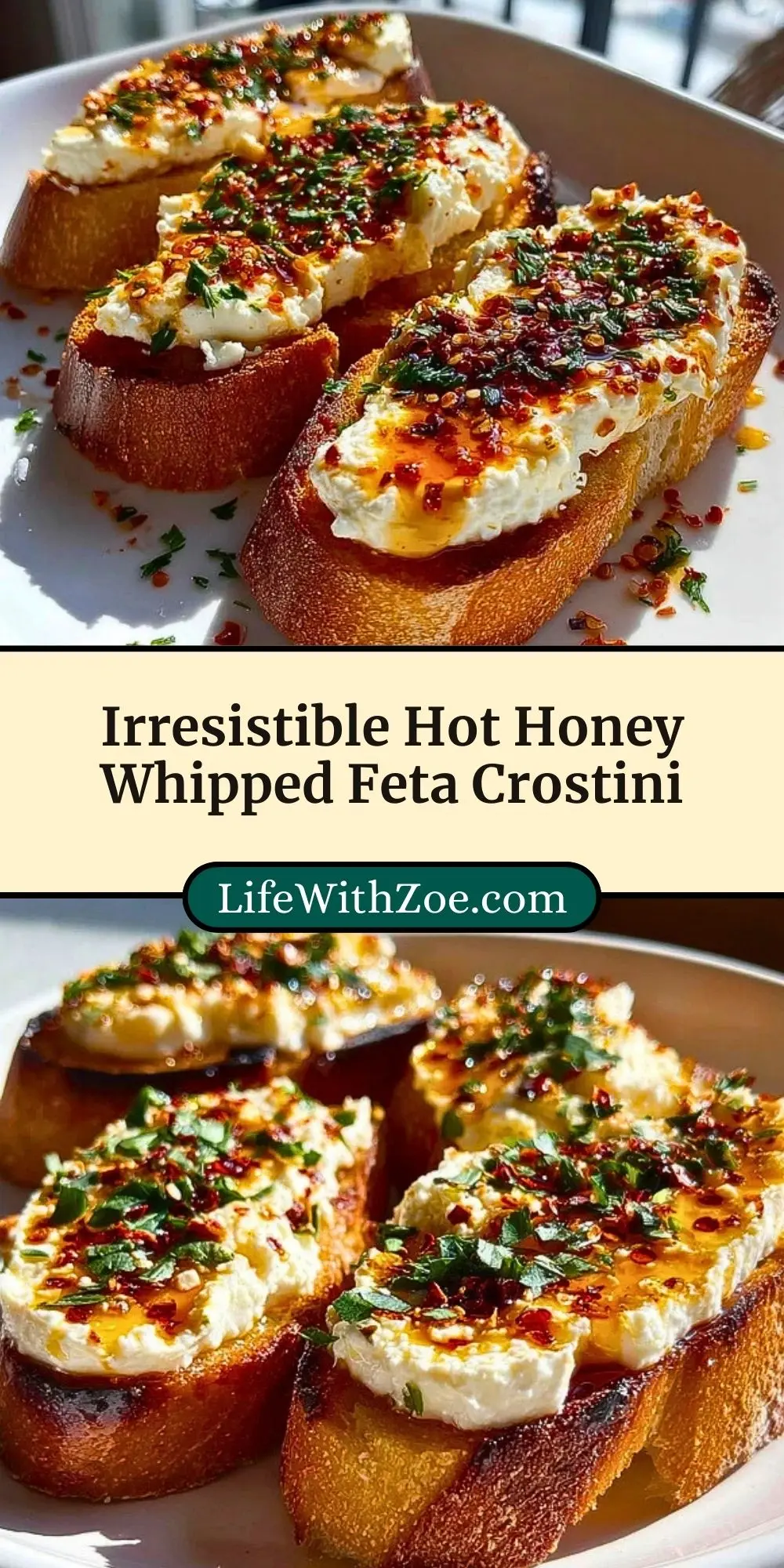 Irresistible Hot Honey Whipped Feta Crostini (3)