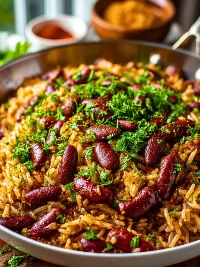 Kidney Beans and Rice Skillet with Shawarma Spices (1)