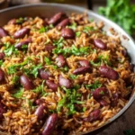 Kidney Beans and Rice Skillet with Shawarma Spices