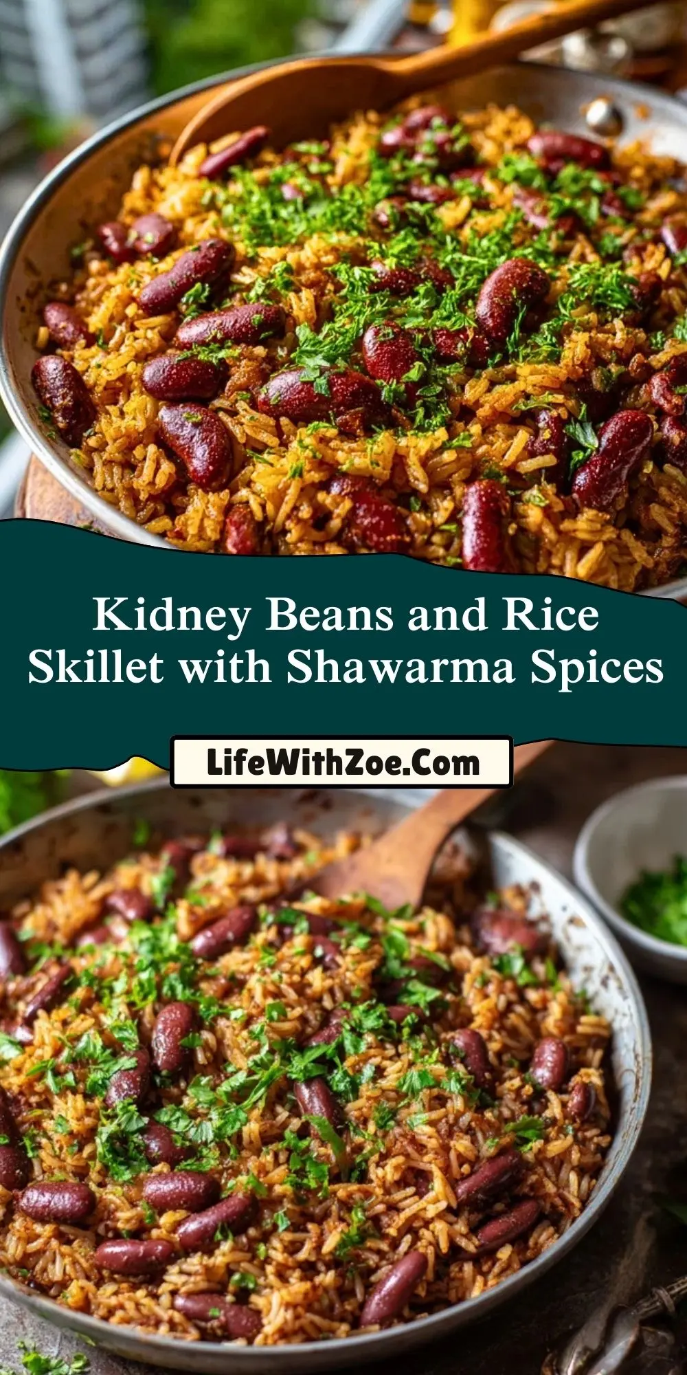 Kidney Beans and Rice Skillet with Shawarma Spices (2)