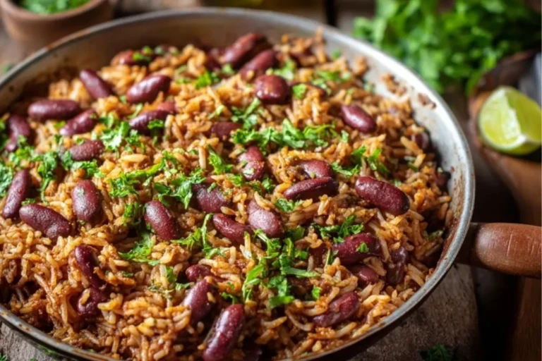 Kidney Beans and Rice Skillet with Shawarma Spices