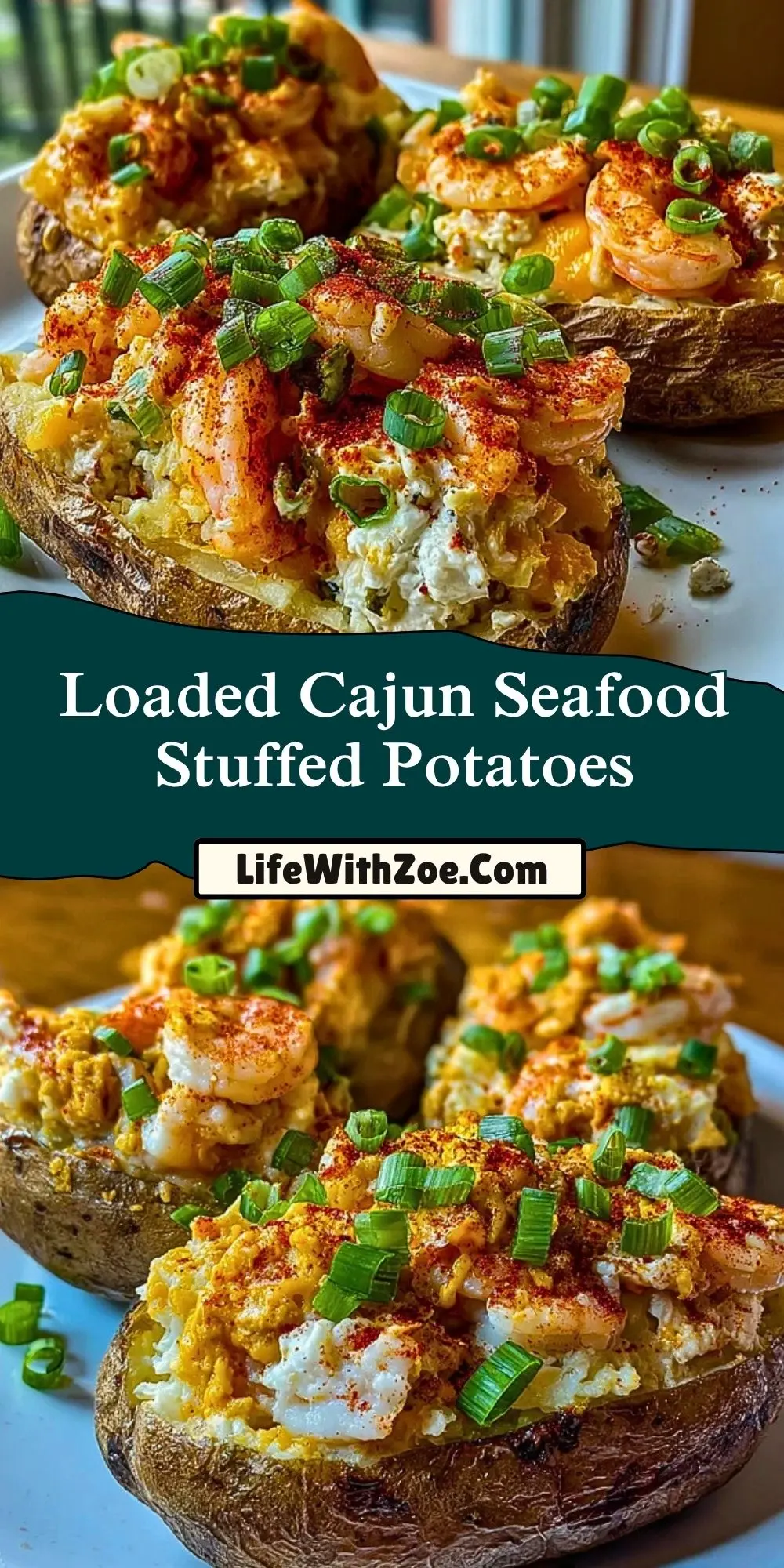Loaded Cajun Seafood Stuffed Potatoes (1)