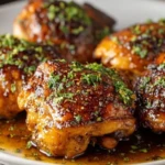 Maple Glazed Chicken Thighs
