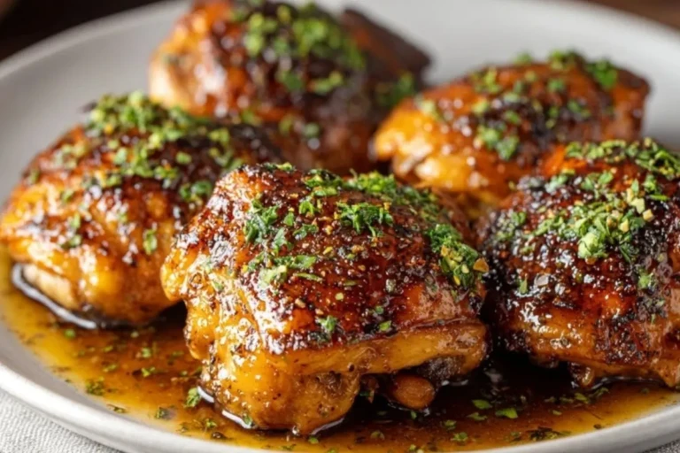 Maple Glazed Chicken Thighs