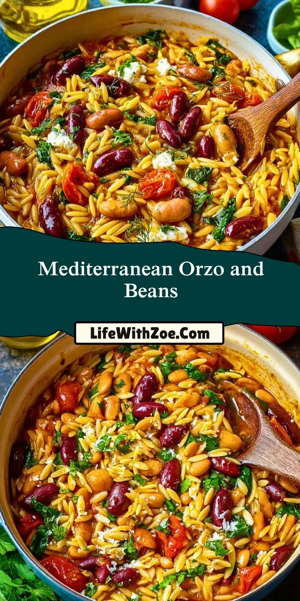 Mediterranean Orzo and Beans (2)