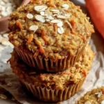 Moist Blender Oatmeal Carrot Apple Muffins