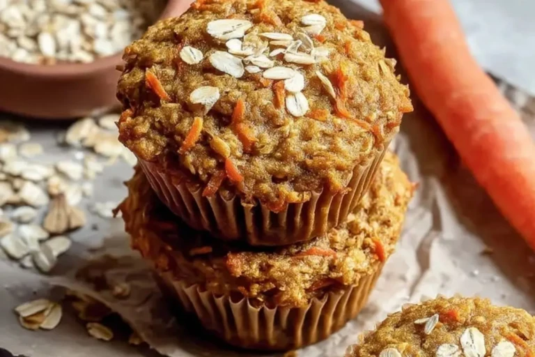 Moist Blender Oatmeal Carrot Apple Muffins