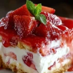 No-Bake Strawberry Cheesecake Lasagna