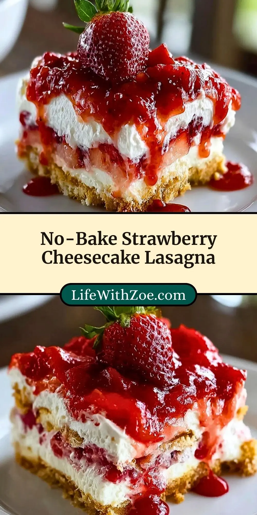 No-Bake Strawberry Cheesecake Lasagna (3)