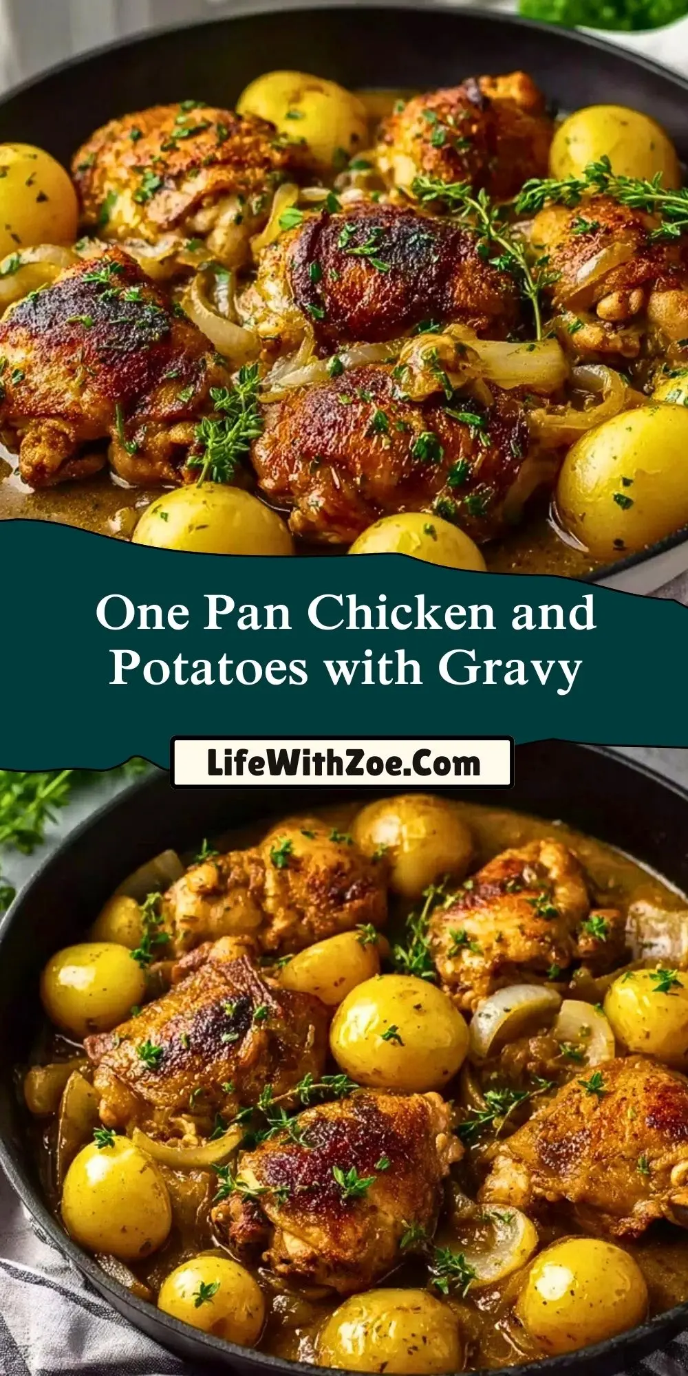 One Pan Chicken and Potatoes with Gravy (2)