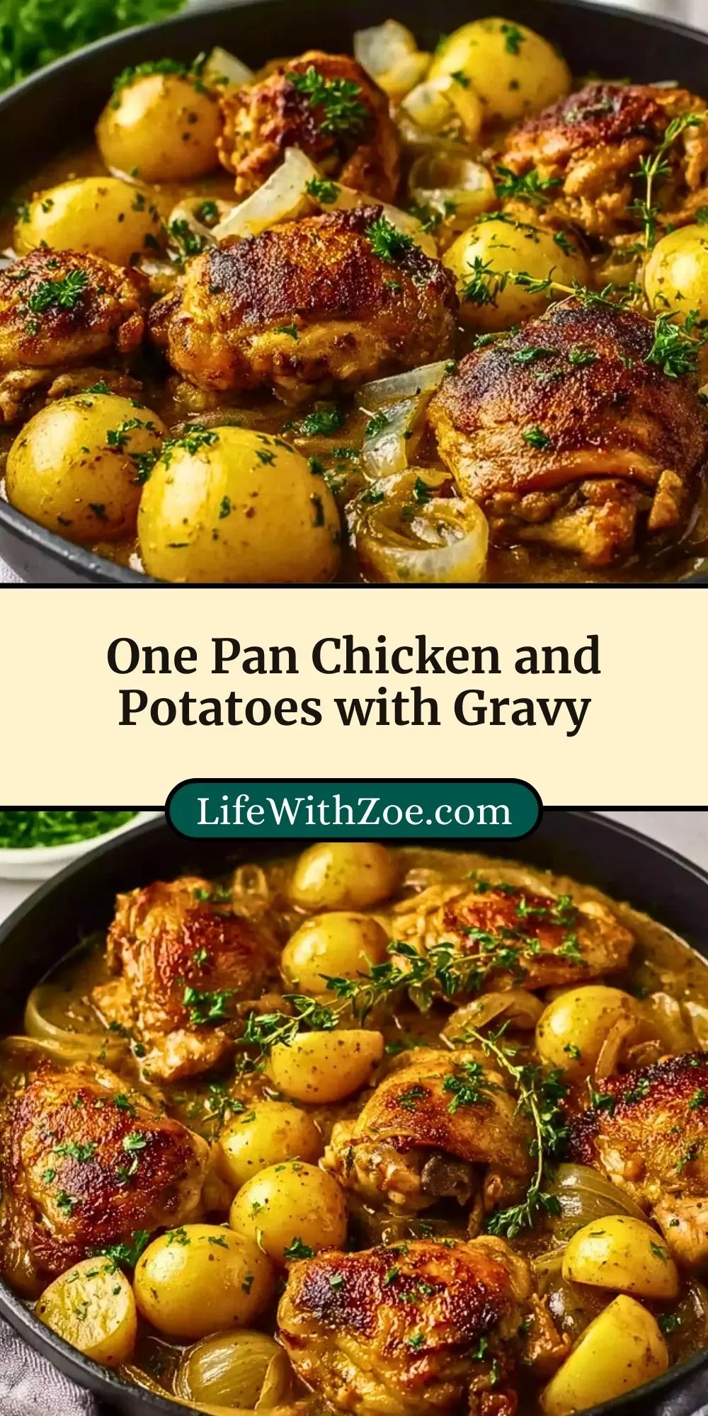 One Pan Chicken and Potatoes with Gravy (3)