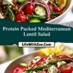 Protein Packed Mediterranean Lentil Salad (2)
