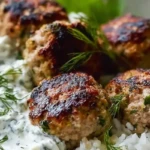 Quick Greek Turkey Meatballs With Tzatziki