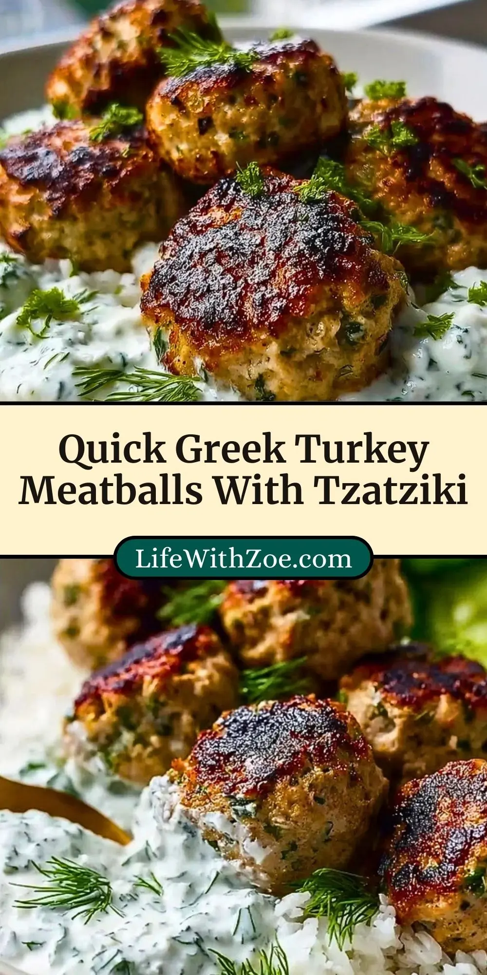 Quick Greek Turkey Meatballs With Tzatziki (3)