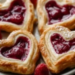 Raspberry Heart Danishes