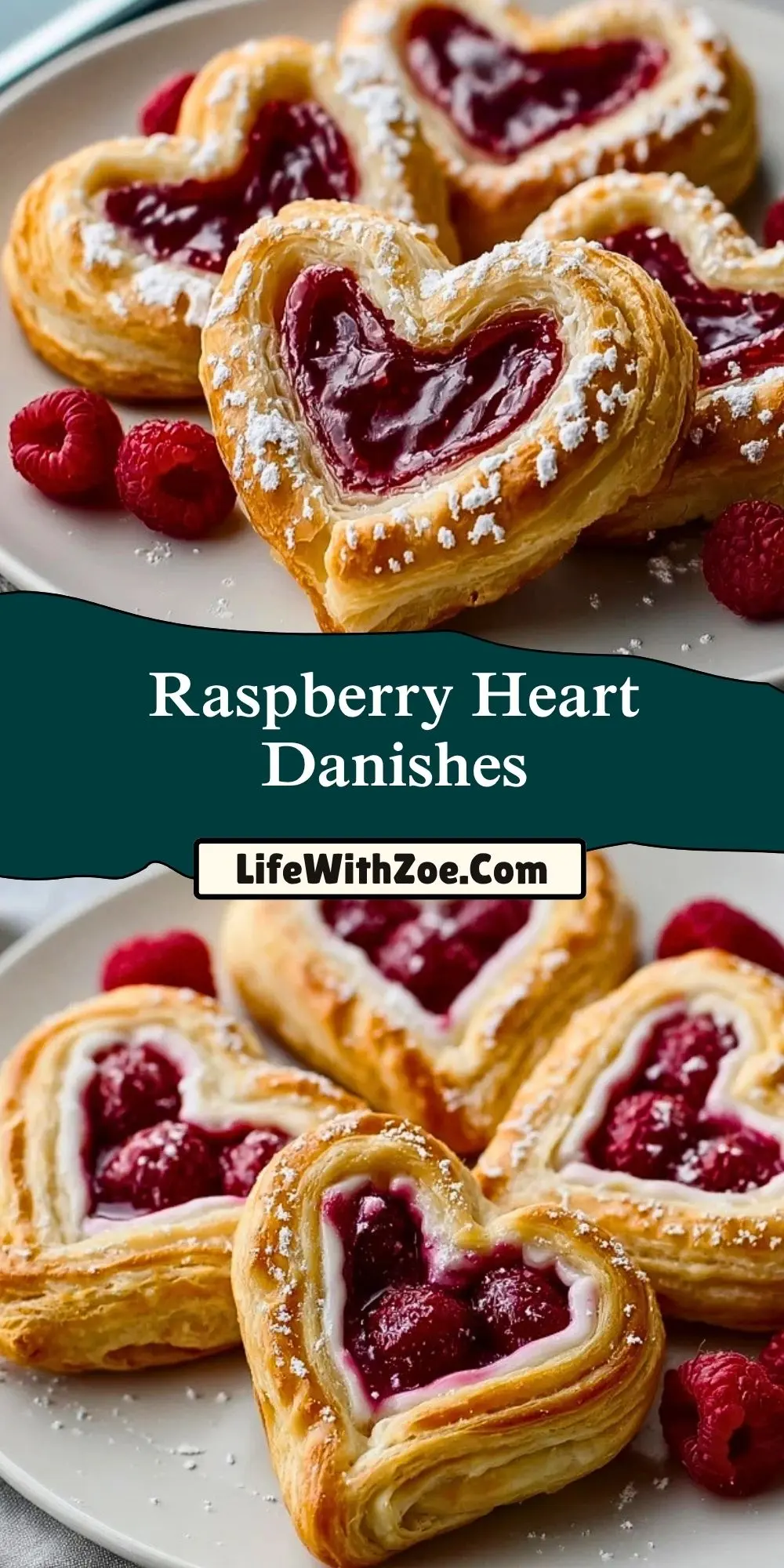 Raspberry Heart Danishes (2)