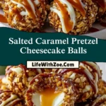 Salted Caramel Pretzel Cheesecake Balls (2)