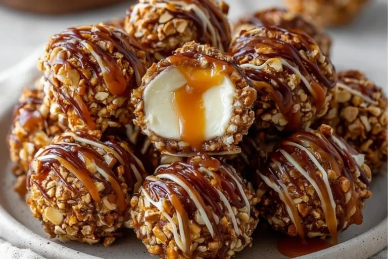 Salted Caramel Pretzel Cheesecake Balls