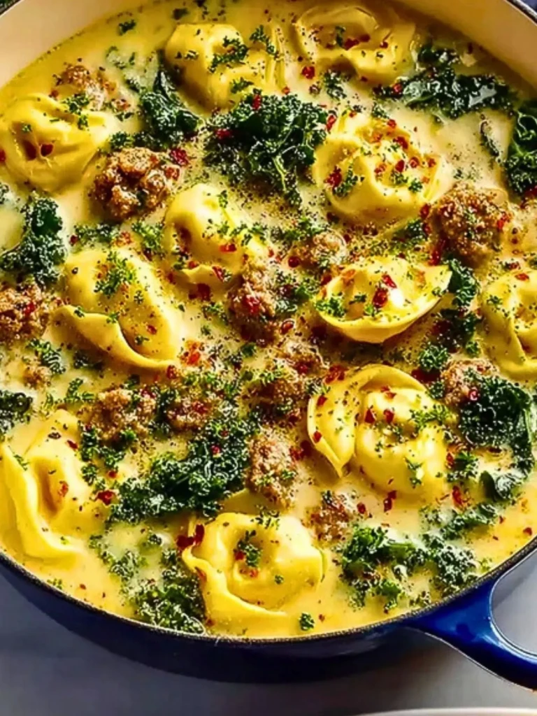 Sausage Tortellini Soup With Kale (1)
