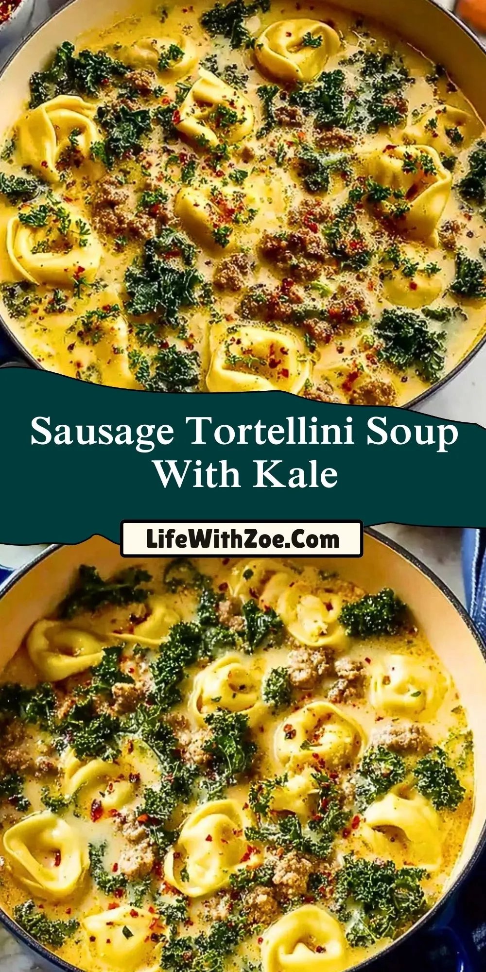 Sausage Tortellini Soup With Kale (2)