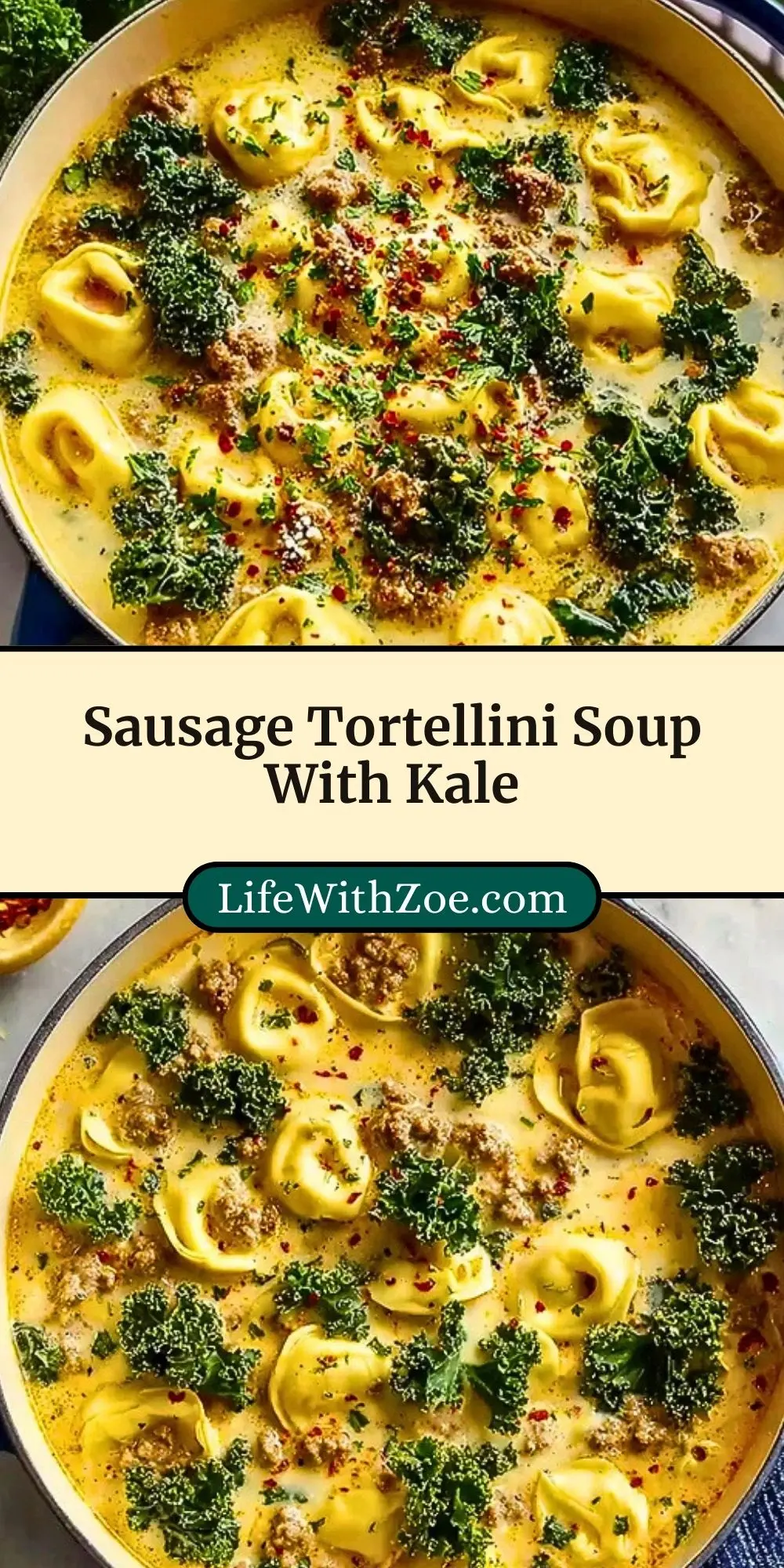Sausage Tortellini Soup With Kale (3)