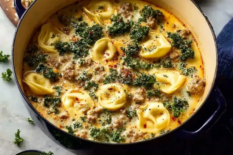 Sausage Tortellini Soup With Kale