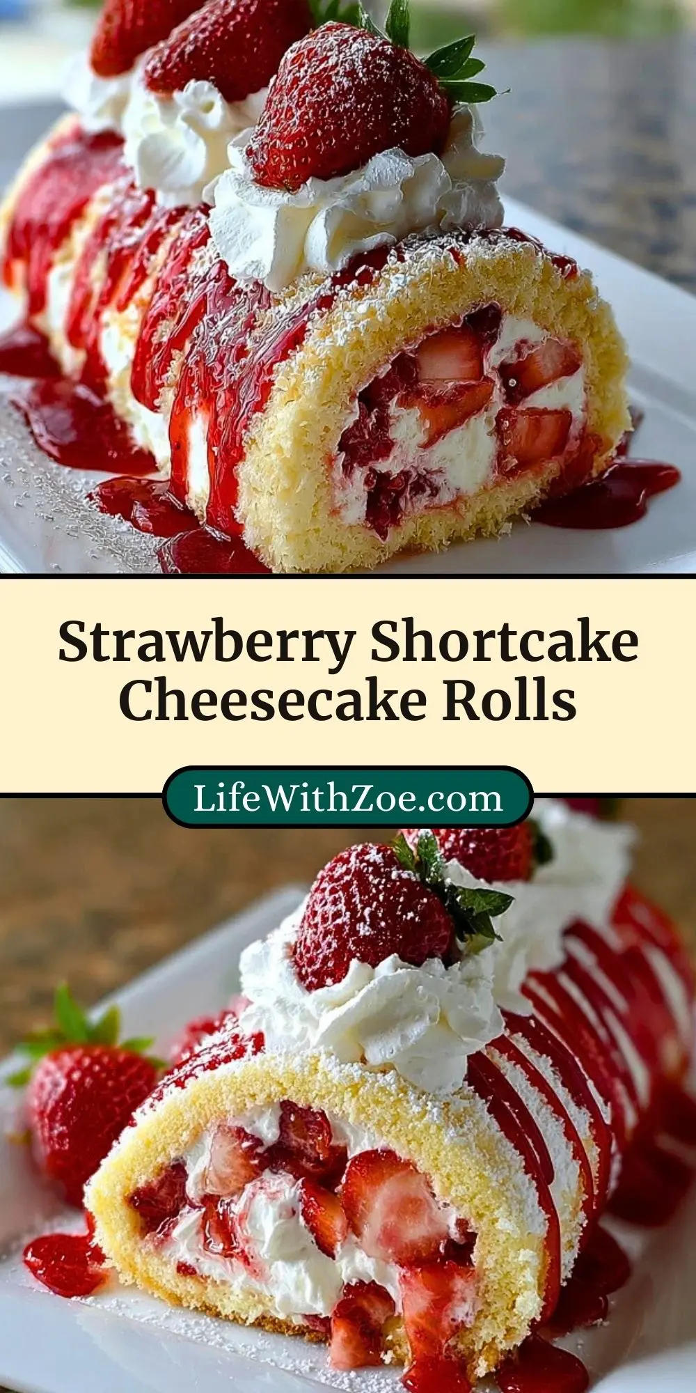 Strawberry Shortcake Cheesecake Rolls (3)