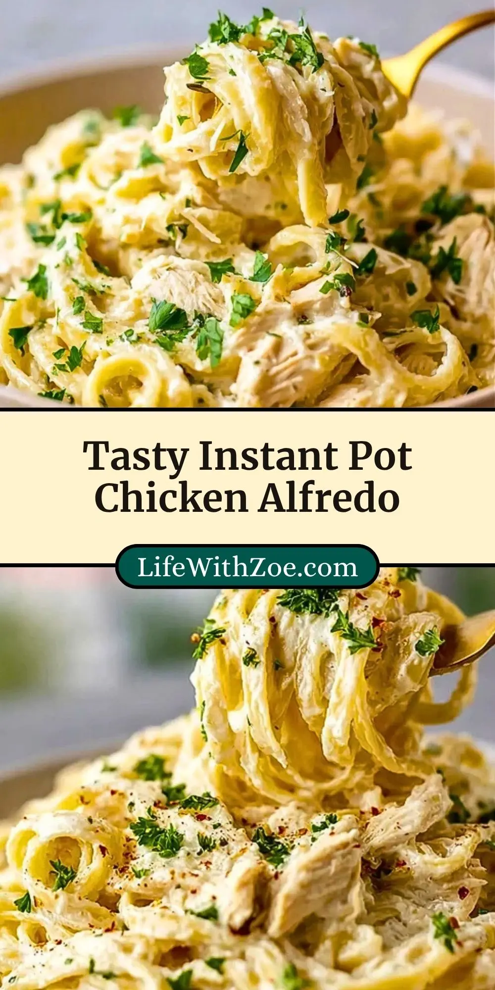 Tasty Instant Pot Chicken Alfredo (3)