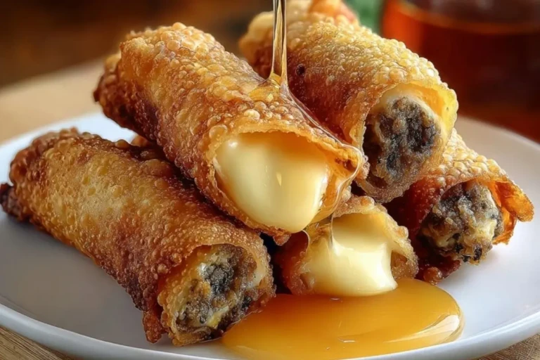 Texas Twinkies Egg Rolls with Honey