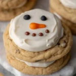 The Best Melted Snowman Peanut Butter Cookies
