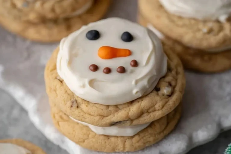 The Best Melted Snowman Peanut Butter Cookies