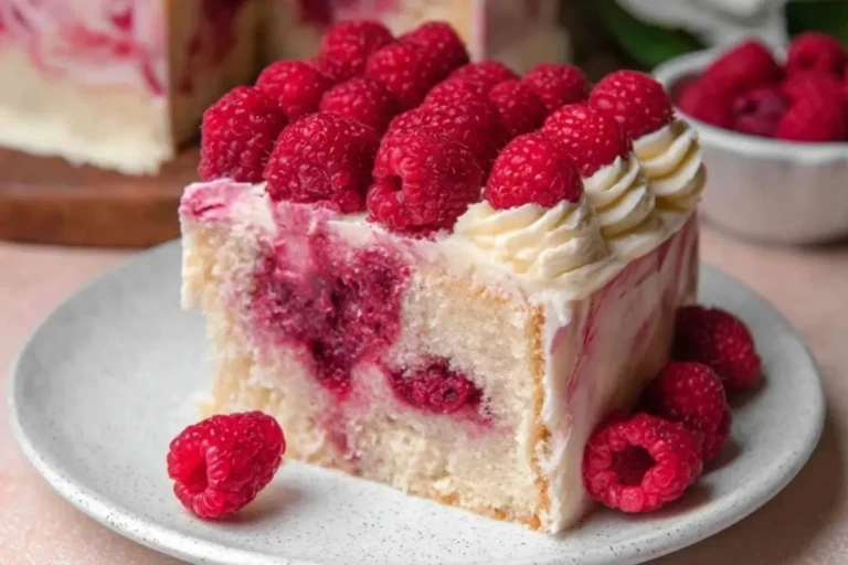White Chocolate Raspberry Cake