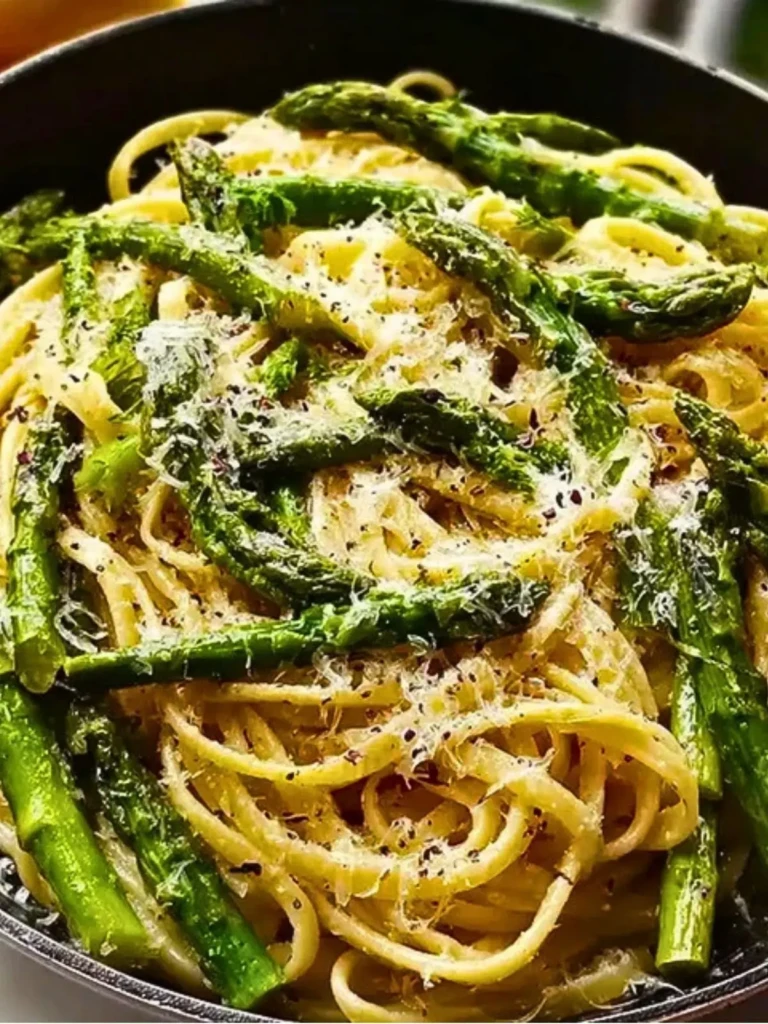 Asparagus Pasta with Lemon & Garlic (1)