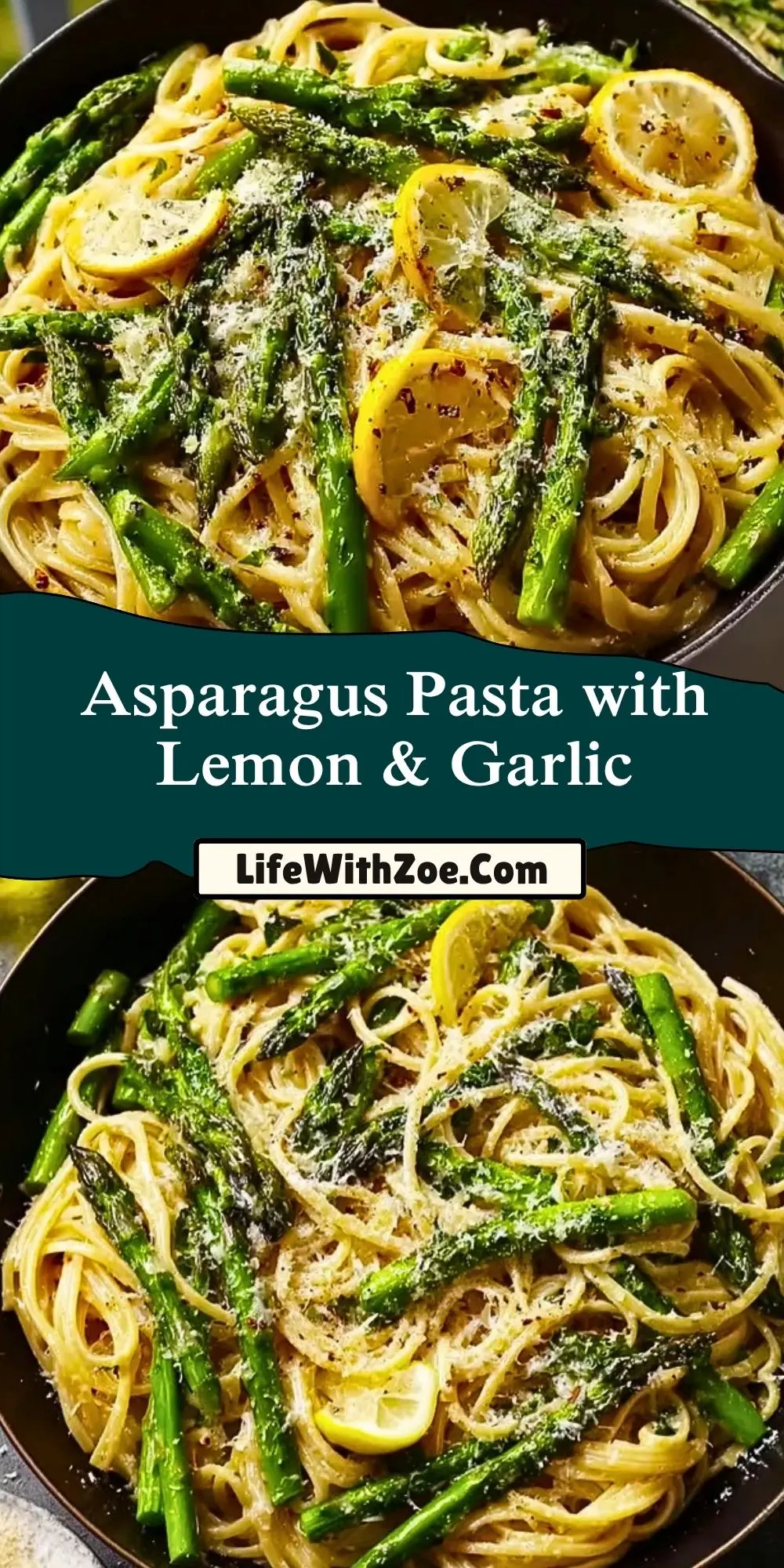 Asparagus Pasta with Lemon & Garlic (2)