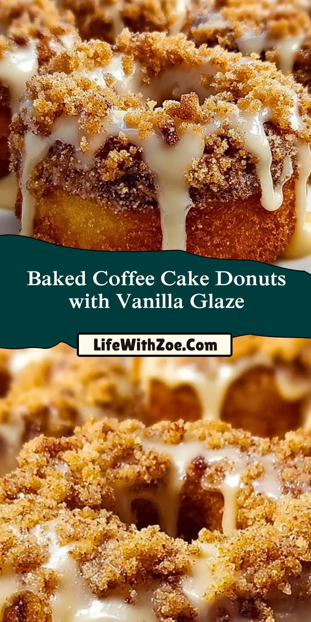 Baked Coffee Cake Donuts with Vanilla Glaze (2)
