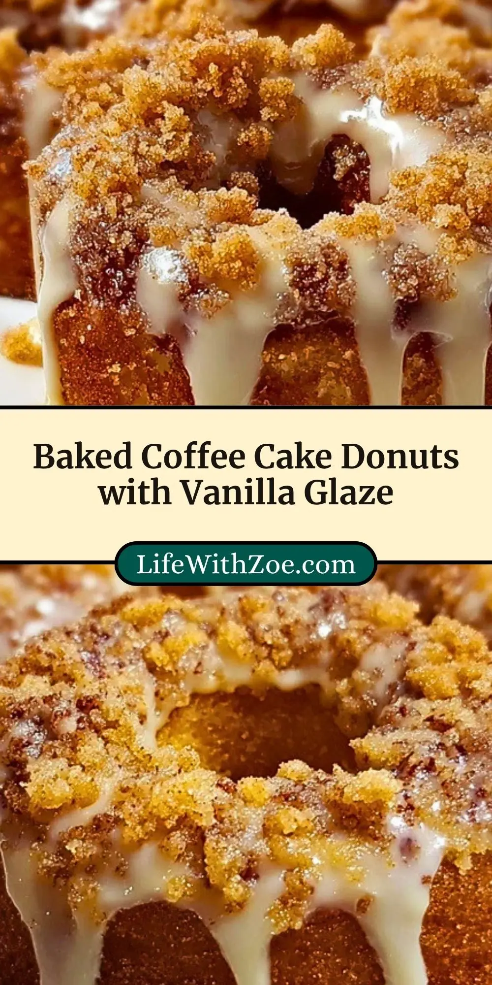 Baked Coffee Cake Donuts with Vanilla Glaze (3)