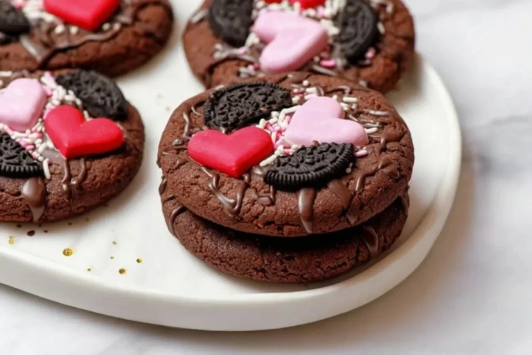 Bakery-Style Valentine's Oreo Cookies With Chocolate Drip
