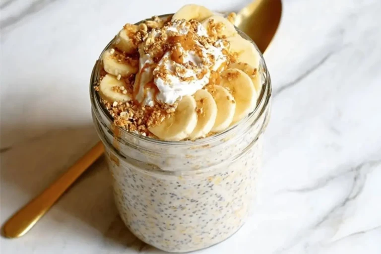 Banana Cream Pie Protein Overnight Oats