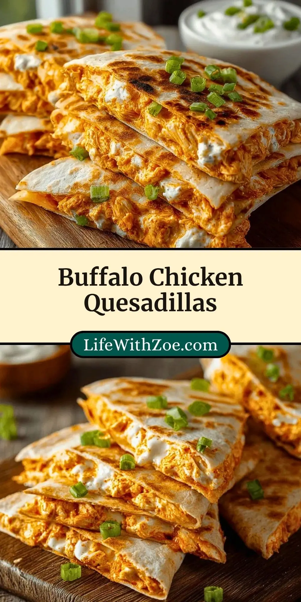 Buffalo Chicken Quesadillas (3)