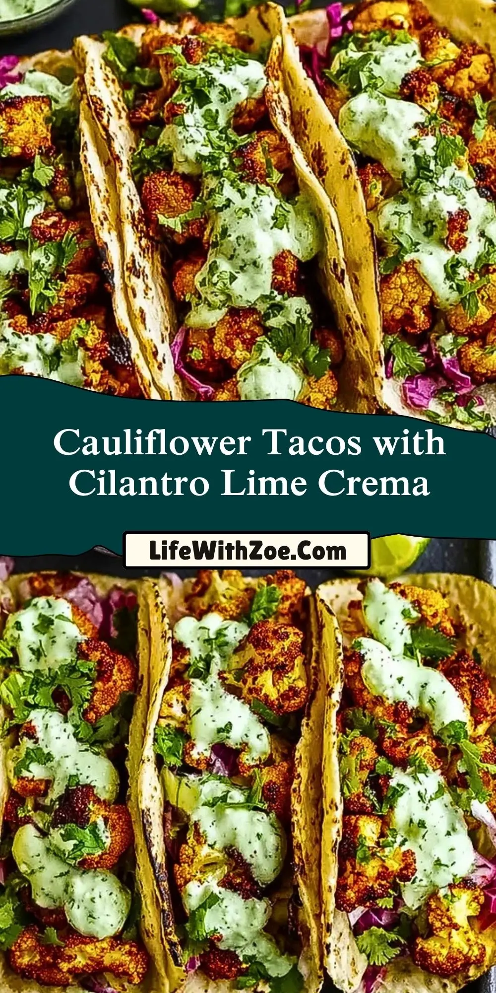 Cauliflower Tacos with Cilantro Lime Crema (2)