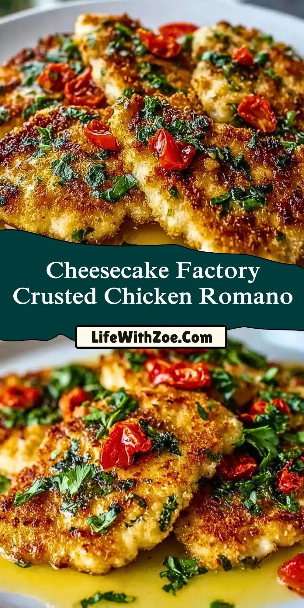 Cheesecake Factory Crusted Chicken Romano (2)
