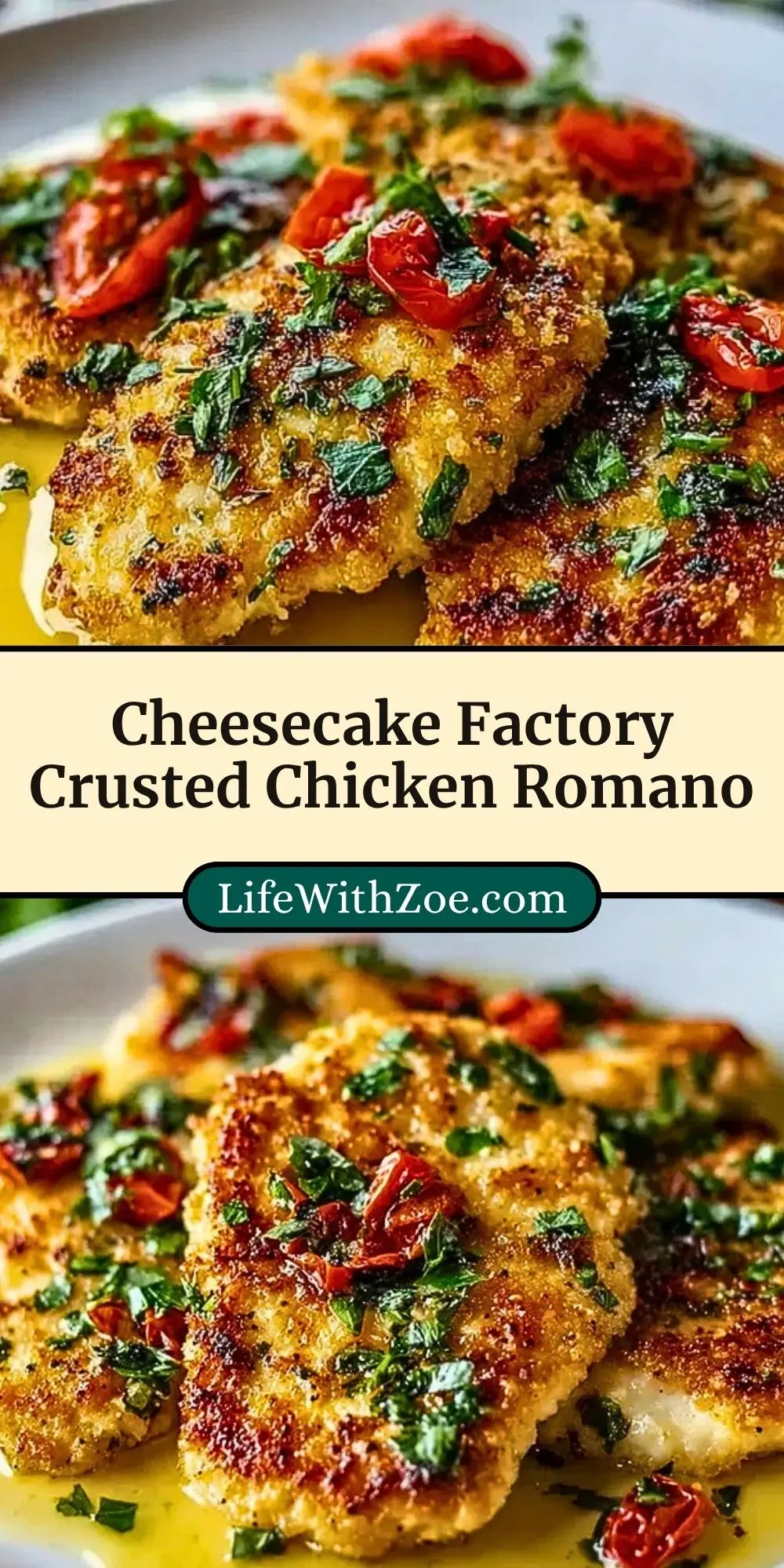 Cheesecake Factory Crusted Chicken Romano (3)