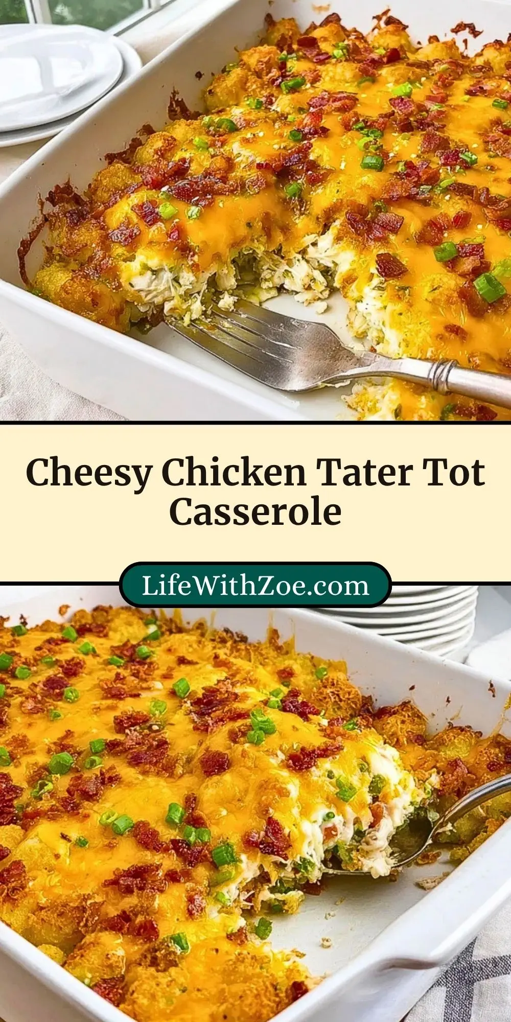Cheesy Chicken Tater Tot Casserole (3)