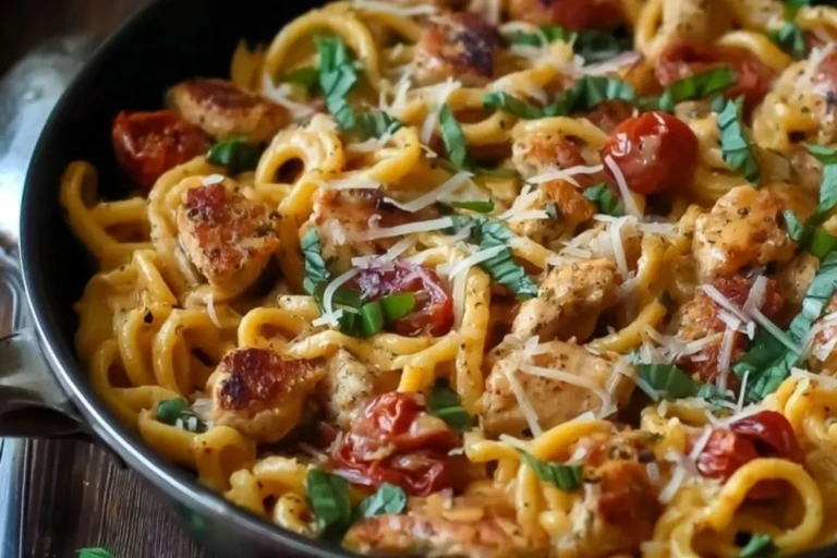Chicken Apple Sausage One Pan Pasta (3)