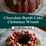Chocolate Bundt Cake Christmas Wreath (2)