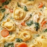 Creamy Chicken Tortellini Soup
