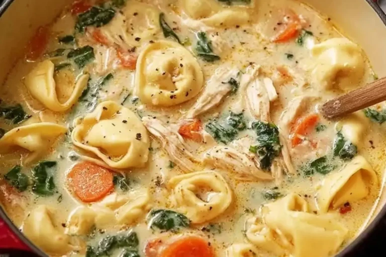 Creamy Chicken Tortellini Soup
